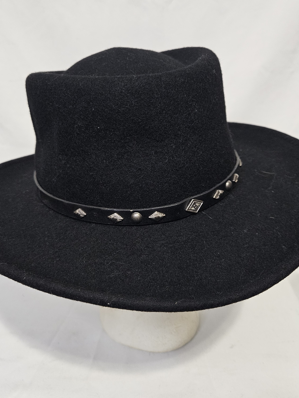 Conner Quincy Gambler 100% Australian Wool Black Wide-Brim Crushable Hat - Picture 14 of 14